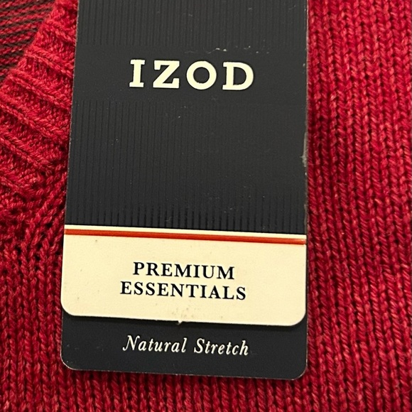 IZOD Men’s Premium Essentials Classic-Fit V-Neck Sweater Large Biking Red NEW - Picture 12 of 12